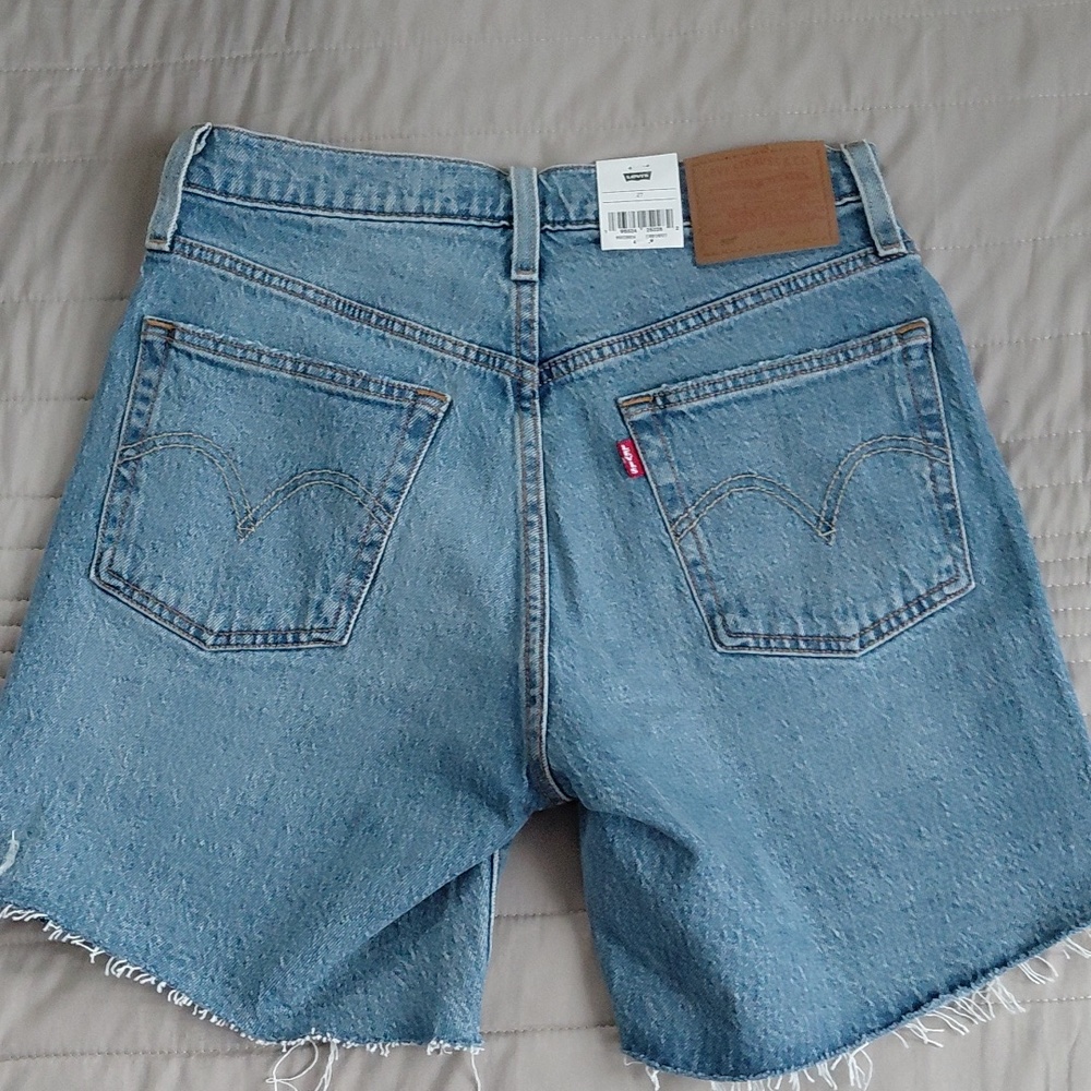 Levi's 501 Mid Thigh High Rise Shorts Odeon Sz 27 NWT - Picture 8 of 11